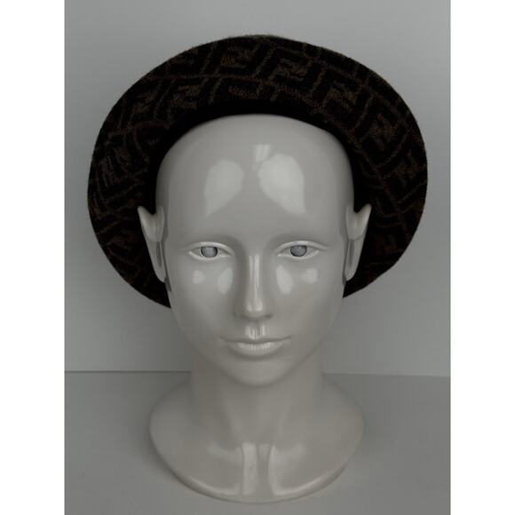 FENDI Inner Zucca Unisex Wool Hat - Picture 6 of 8